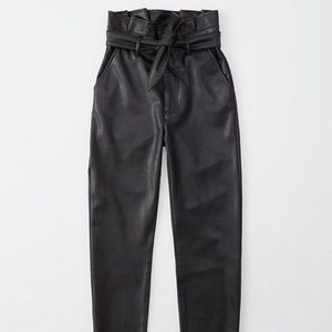Abercrombie & Fitch High Rise Faux-Leather Pants